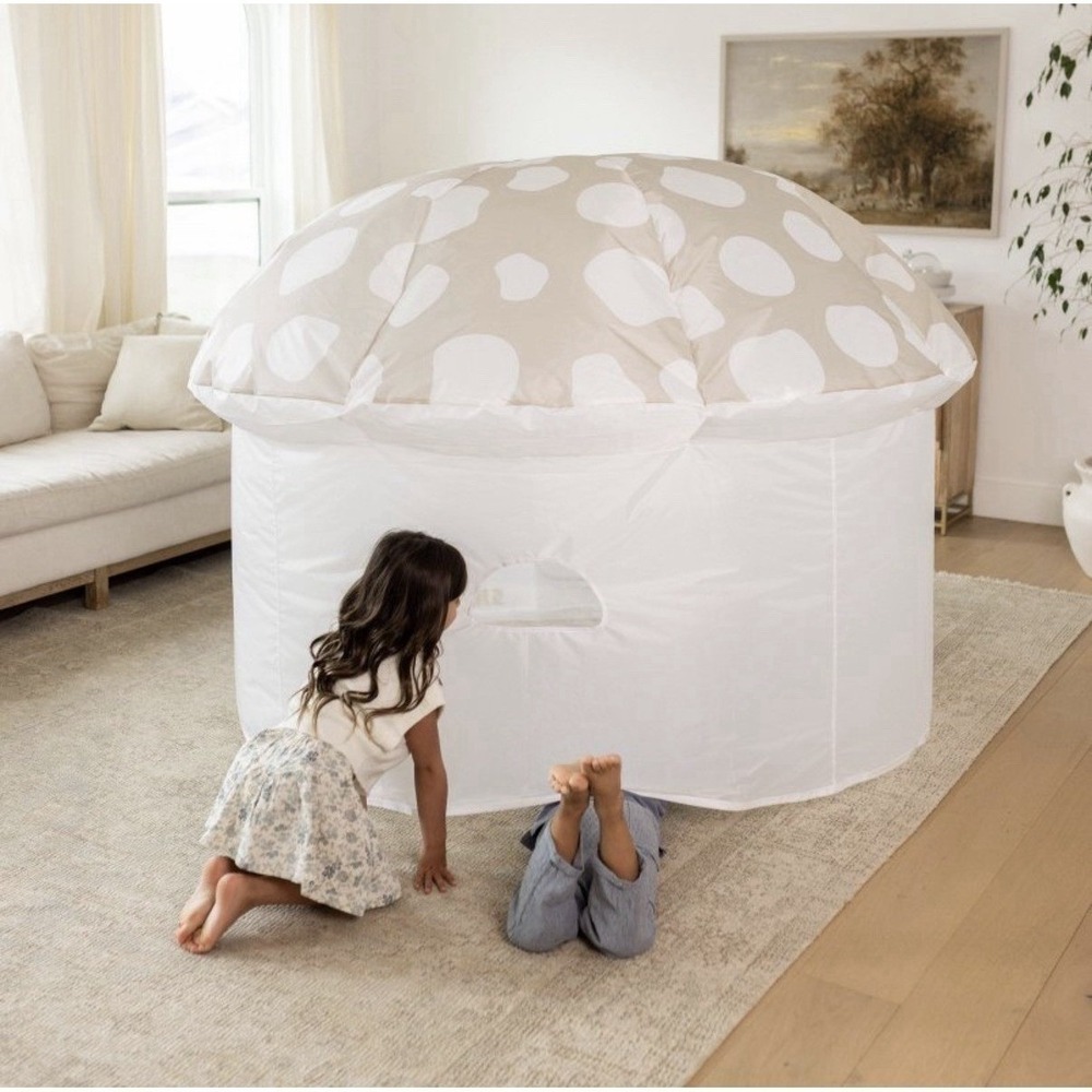 SMOL Air Fort Inflatable Mushroom Tent: Play Tent & Tunnel for Creative Thinking